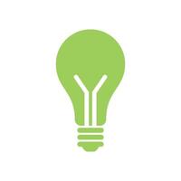 Bulb Lamp Icon Template Illustration Design vector