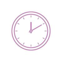 Clock Icon Template Flat Design Illustration Design vector