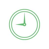 Clock Icon Template Flat Design Illustration Design vector