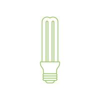 Economical Light Bulb Icon Template vector