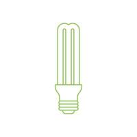 Economical Light Bulb Icon Template vector