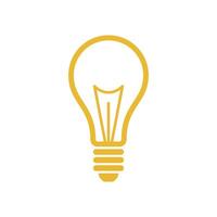 Bulb Lamp Icon Template Illustration Design vector