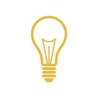 Bulb Lamp Icon Template Illustration Design vector