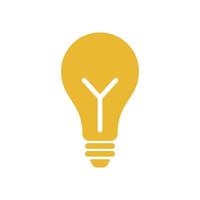 Bulb Lamp Icon Template Illustration Design vector