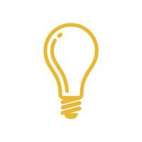 Bulb Lamp Icon Template Illustration Design vector