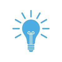 Bulb Lamp Icon Template Illustration Design vector