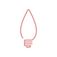 decorando bulbo lámpara icono modelo ilustración diseño vector