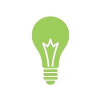 Bulb Lamp Icon Template Illustration Design vector