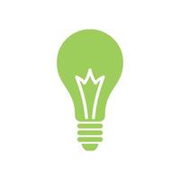 Bulb Lamp Icon Template Illustration Design vector