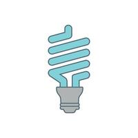 Economical Light Bulb Icon Template vector