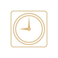 Clock Icon Template Flat Design Illustration Design vector