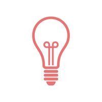 Bulb Lamp Icon Template Illustration Design vector