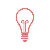 Bulb Lamp Icon Template Illustration Design vector