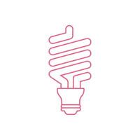 Economical Light Bulb Icon Template vector