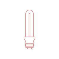 Economical Light Bulb Icon Template vector