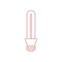 Economical Light Bulb Icon Template vector