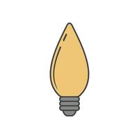 Decorating Bulb Lamp Icon Template Illustration Design vector