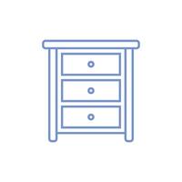 Cabinet Drawers Icon Template Illustration Design vector