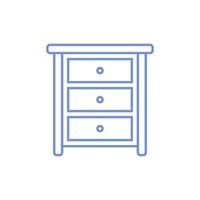 Cabinet Drawers Icon Template Illustration Design vector