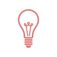 Bulb Lamp Icon Template Illustration Design vector