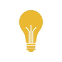 Bulb Lamp Icon Template Illustration Design vector
