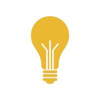 Bulb Lamp Icon Template Illustration Design vector