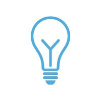 Bulb Lamp Icon Template Illustration Design vector