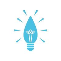 Decorating Bulb Lamp Icon Template Illustration Design vector