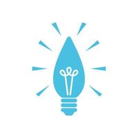 Decorating Bulb Lamp Icon Template Illustration Design vector