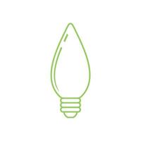 Decorating Bulb Lamp Icon Template Illustration Design vector