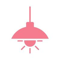 Hanging Lamp Icon Template illustration design vector