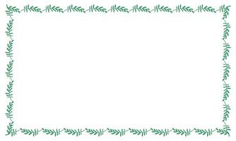 floral frame design template vector