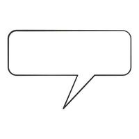 hand drawn speech bubble doodle illustration vector