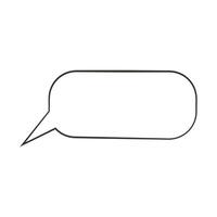 hand drawn speech bubble doodle illustration vector