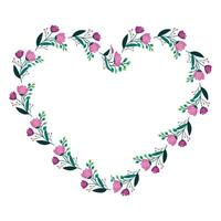 hand drawn hearts border and frame vector