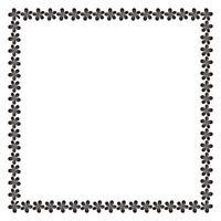 floral frame design template vector