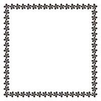 floral frame design template vector