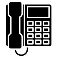 Office Phone icon line illustration vector