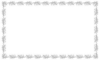 floral frame design template vector