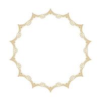 hand drawn ornamental frame on white background vector