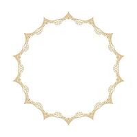 hand drawn ornamental frame on white background vector