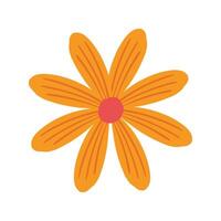 Hand drawn spring flower on white background vector