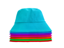 Multi-colored bucket hats transparent png