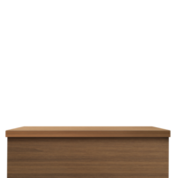 empty wooden table front view isolated transparent png