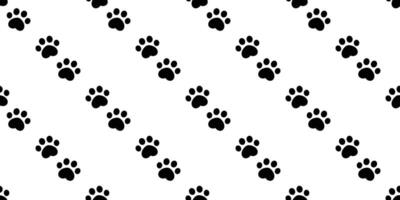 dog paw seamless pattern footprint cat french bulldog puppy pet cartoon repeat wallpaper tile background scarf isolated illustration doodle design vector