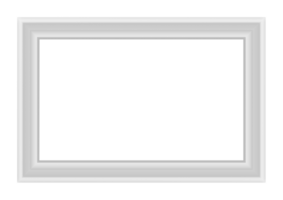 rectangular 3d foto marco, transparente antecedentes png