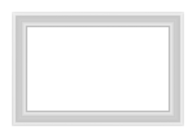 rectangulaire 3d photo cadre, transparent Contexte png