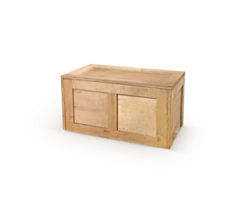 houten doos, transparant achtergrond png