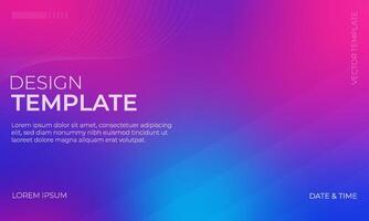 Blue and Magenta Gradient Background Design Inspiration vector