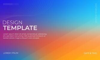 Abstract Blue Orange Cyan Gradient Background Illustration vector